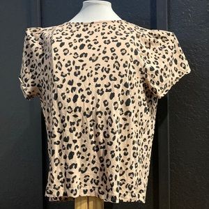J crew leopard print top. Good condition. Very comfortable